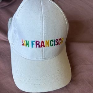 White SF hat